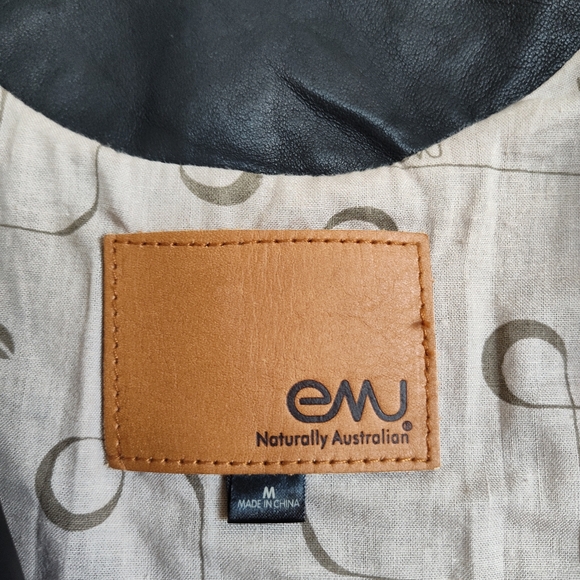 Emu Jackets & Blazers - Emu Sheepskin Leather Biker Jacket Naturally Australian